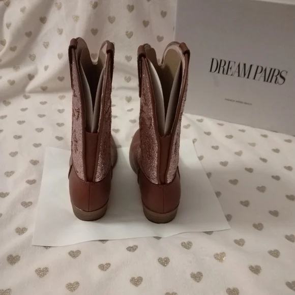 🔥3/$70 Dream Pairs Girl's Cowgirl Boots - Picture 4 of 15